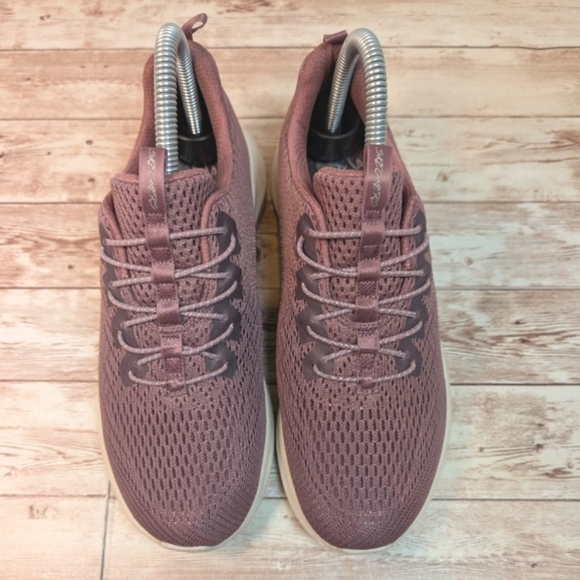 Skechers Ladies UltraFlex Bungee Slip On Sneaker Tennis Shoes Mauve Women's 6.5 - Picture 7 of 16